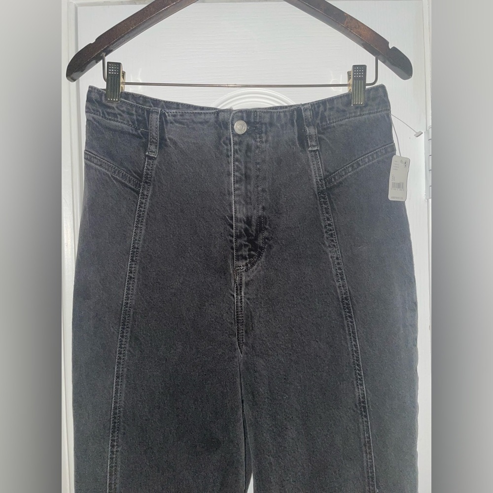 FREE PEOPLE Black Coal We The Free Florence Flare Jeans - Picture 8 of 16